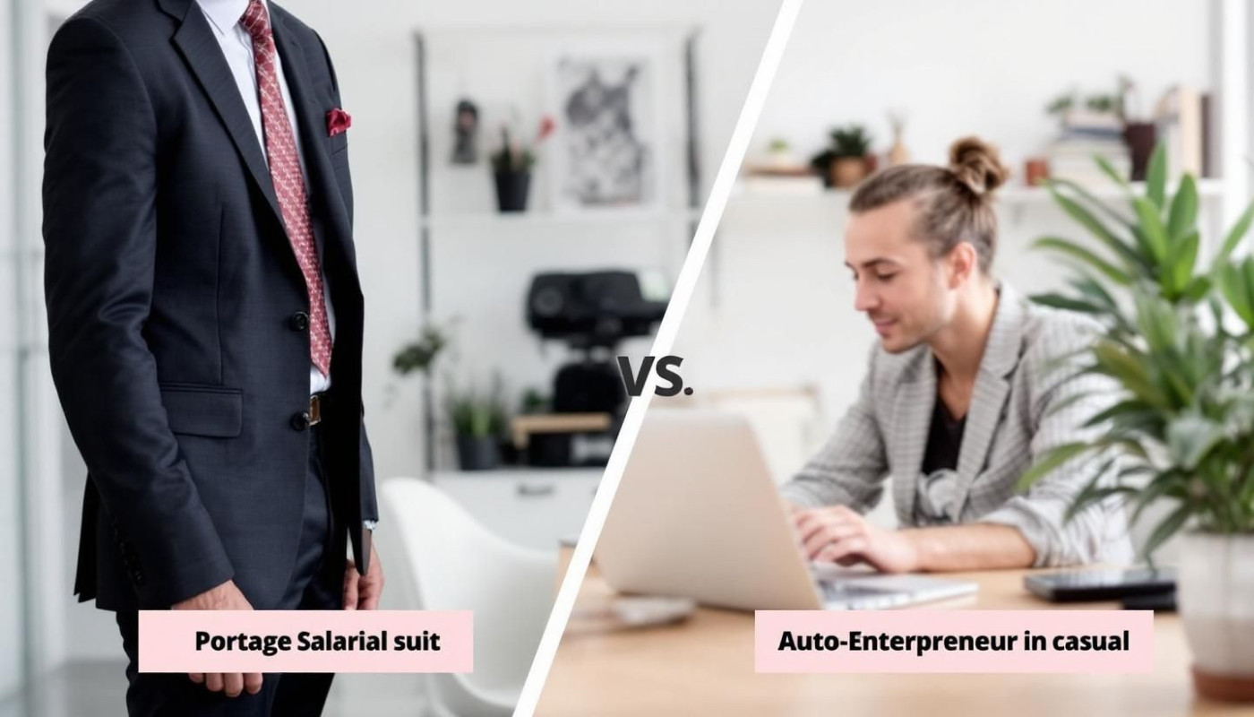 RH - Comparaison entre le portage salarial et le statut d'auto-entrepreneur